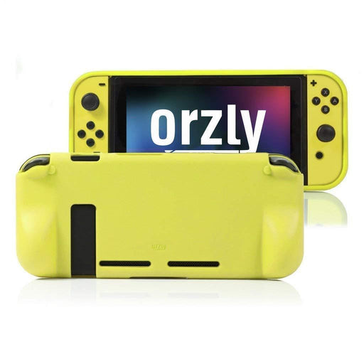 Orzly Grip Case for Nintendo Switch - ORANGE-Nintendo Switch Skins, Faceplates & Cases-Orzly-brands-world.ca