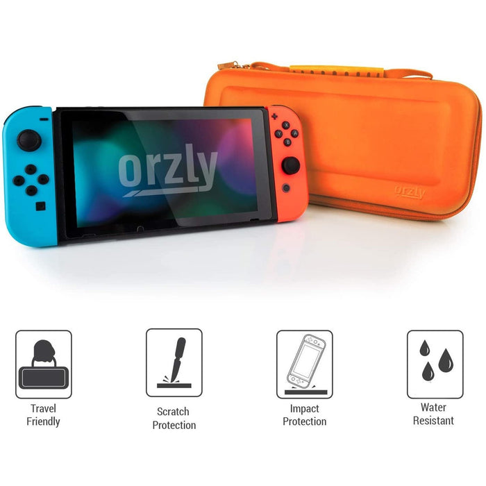 Orzly Switch Accessories Bundle, Orange Carry Case for Nintendo Switch...-Nintendo Switch Miscellaneous-Orzly-brands-world.ca