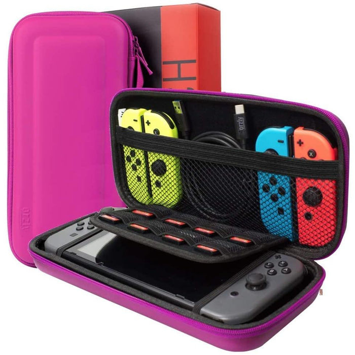 Orzly Switch Accessories Bundle, Pink Carry Case for Nintendo PINK-Nintendo Switch Miscellaneous-Orzly-brands-world.ca