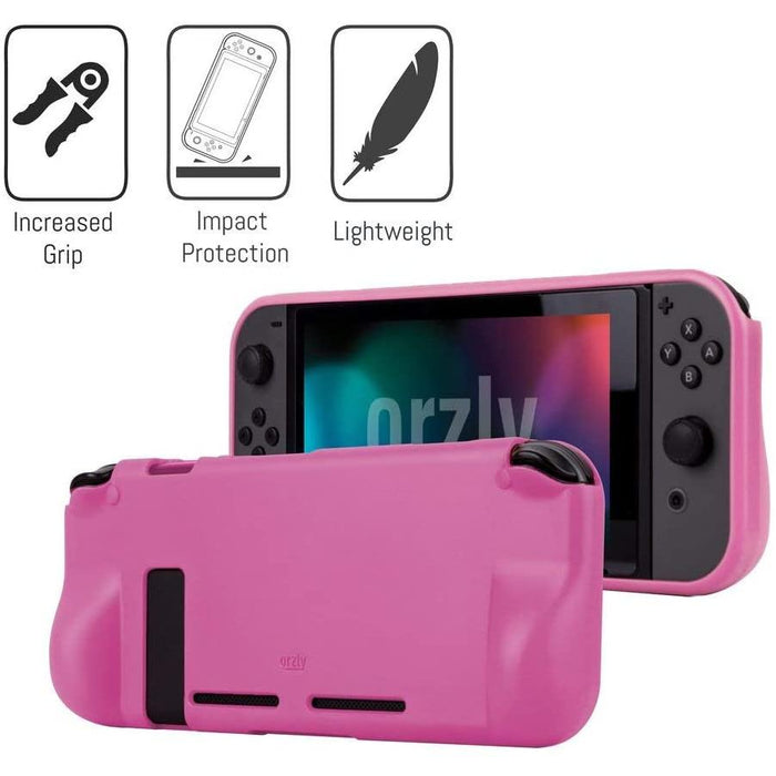 Orzly Switch Accessories Bundle, Pink Carry Case for Nintendo PINK-Nintendo Switch Miscellaneous-Orzly-brands-world.ca