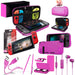 Orzly Switch Accessories Bundle, Pink Carry Case for Nintendo PINK-Nintendo Switch Miscellaneous-Orzly-brands-world.ca