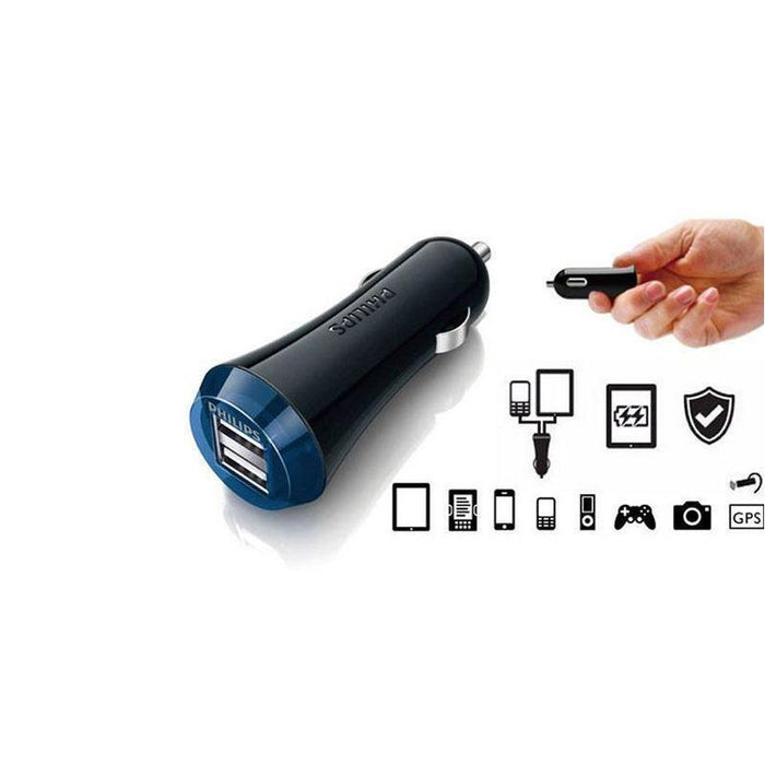 PHILIPS Car charger 3.1A – 15.5 W Dual Universal USB DLP 2357-USB Car Chargers-Philips-brands-world.ca