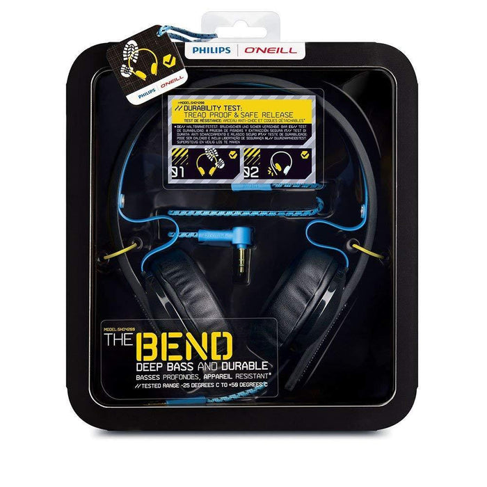 PHILIPS Oneil SHO4200 headphones Blue ( Scratced Box -Old Stock )-Over-Ear Headphones-Philips-brands-world.ca