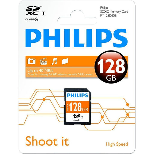 PHILIPS SDXC card 128gb class-10-SD, SDHC & SDXC Memory-Philips-brands-world.ca