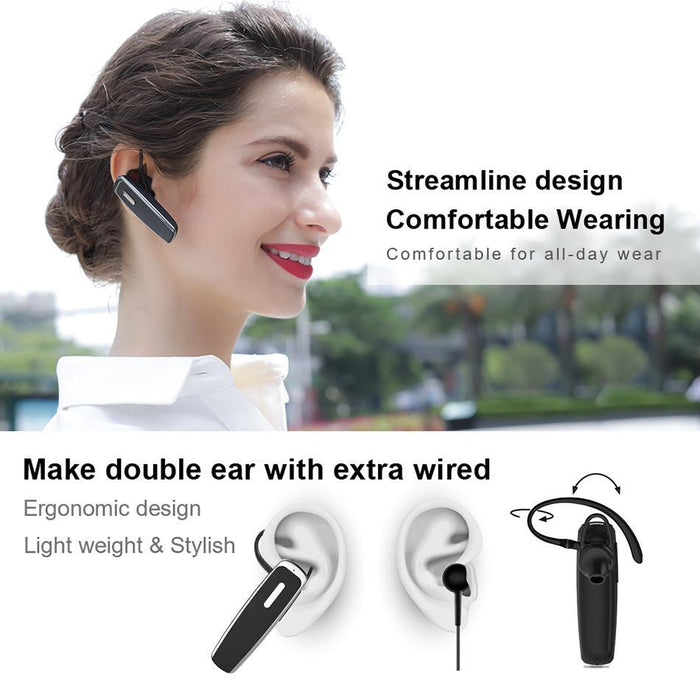 Portable In-Ear Smart Telephone Hand Free Earphone Wireless Headset Earphones with Mic-Bluetooth Headsets-SAMA-brands-world.ca