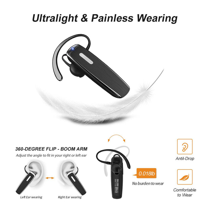 Portable In-Ear Smart Telephone Hand Free Earphone Wireless Headset Earphones with Mic-Bluetooth Headsets-SAMA-brands-world.ca