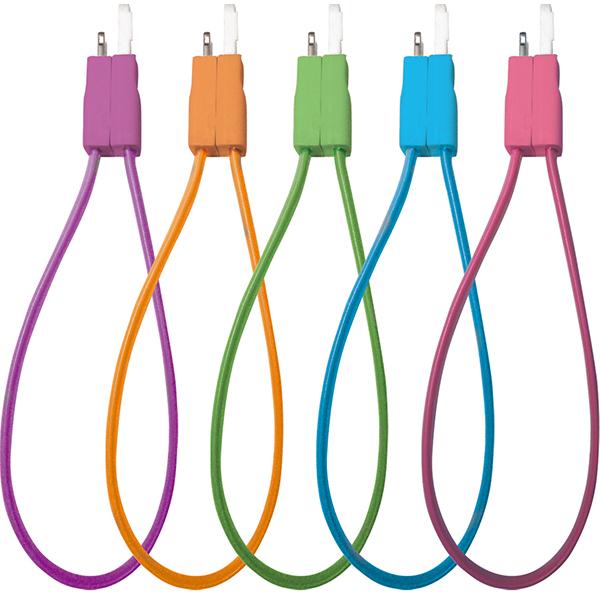 PQI i-Cable Flat 20 Orange Lightning Cable-iPhone Chargers & Cables-PQI-brands-world.ca