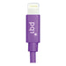 PQI i-Cable Flat 20 Purple Lightning Cable-iPhone Chargers & Cables-PQI-brands-world.ca