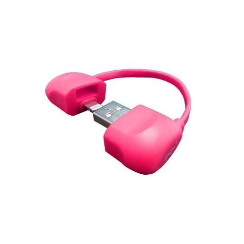 PQI Lightning i-cable bag Pink-iPhone Chargers & Cables-PQI-brands-world.ca