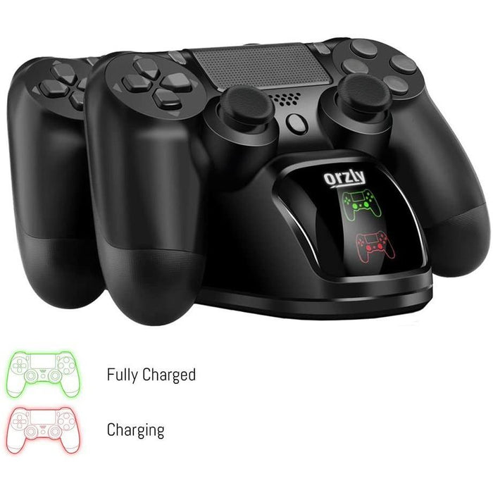 PS4 Controller Charging Station, Orzly Twin Dock for 2x...-PS4 Power Cords & Charging Stations-Orzly-brands-world.ca