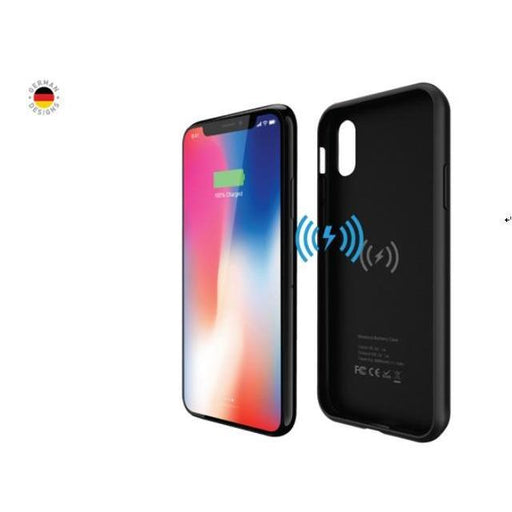 SAMA-Air Connect Wireless Battery Case for iphone X 3000 mAh Free Screen Protector - Black-Power Banks-SAMA-brands-world.ca