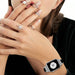 SAMA Classy Bling Diamond Ceramic Genuine Leather Watchband 38/40 mm For Apple Watch White-Apple Watch Bands & Straps-SAMA-brands-world.ca