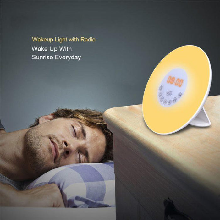 SAMA FM alarm clock sunrise simulation and sleep assist wake-up light-Sleep Tech-SAMA-brands-world.ca