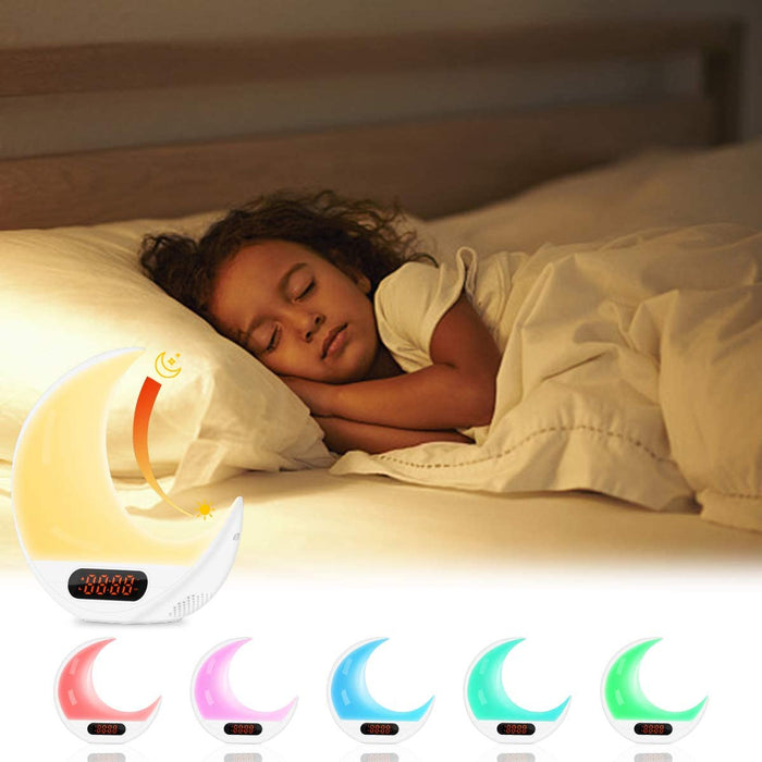 SAMA Half Moon Double Side Sunrise Sunset Sleep Trainer with Remote control, 7 colors-Sleep Tech-SAMA-brands-world.ca