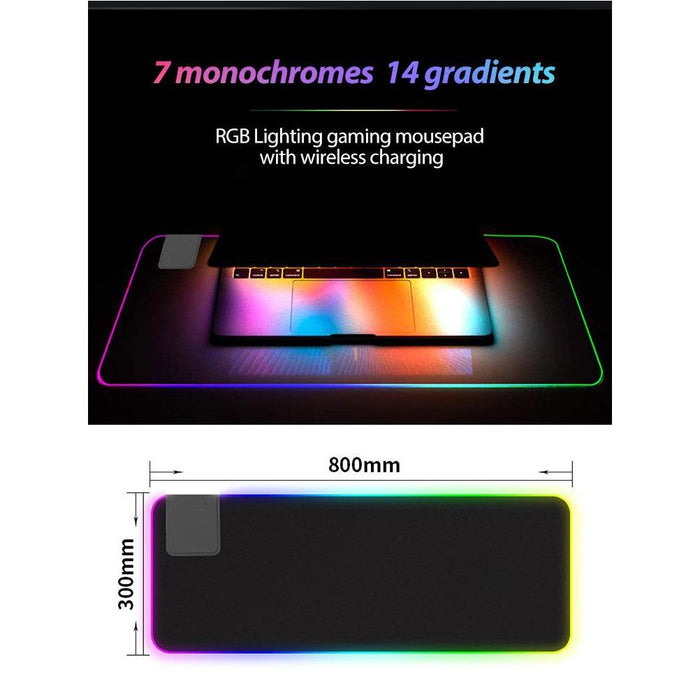 SAMA High quality extended large gaming mouse pads led RGB with 10w wireless charger-Mouse & Wrist Pads-SAMA-brands-world.ca