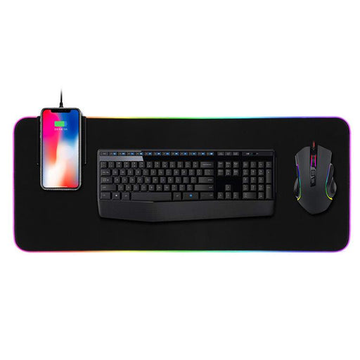 SAMA High quality extended large gaming mouse pads led RGB with 10w wireless charger-Mouse & Wrist Pads-SAMA-brands-world.ca