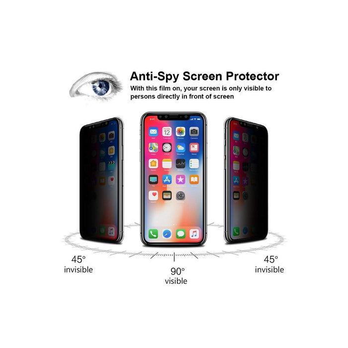 SAMA-Iguard Edge to Edge Privacy Tempered Glass Protector for Iphone X-iPhone X-XS Screen Protectors-SAMA-brands-world.ca