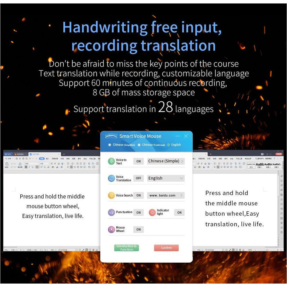 Mouse Sama SAMA Intelligent Translation Mouse Blue color — brands-world.ca