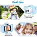 SAMA Kids Camera, Digital Dual Camera 20MP Camcorder Blue-Camcorder Batteries & Chargers-SAMA-brands-world.ca