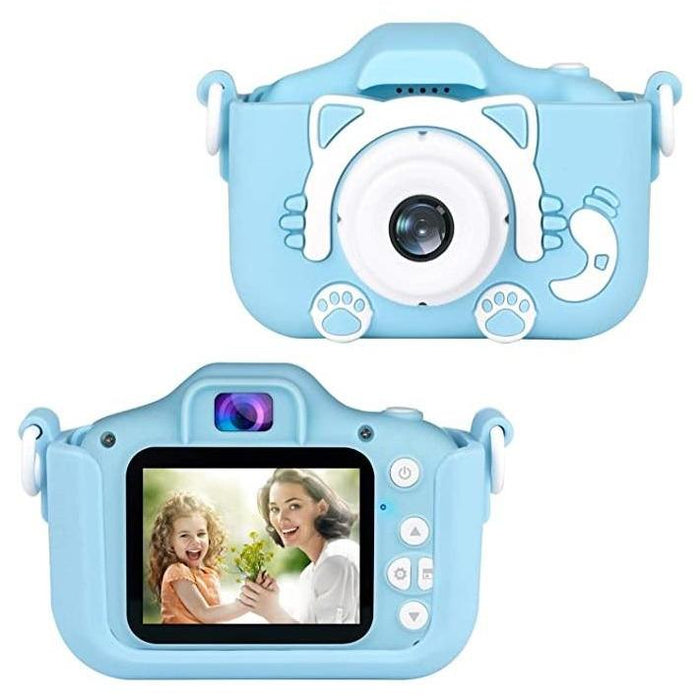 SAMA Kids Camera, Digital Dual Camera 20MP Camcorder Blue-Camcorder Batteries & Chargers-SAMA-brands-world.ca