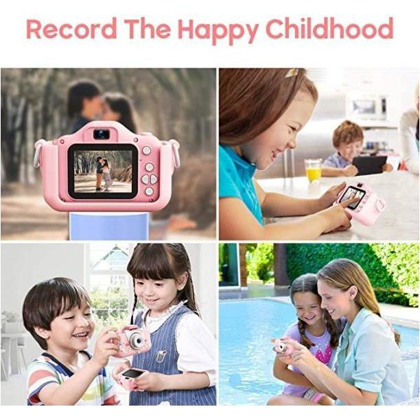 SAMA Kids Camera, Digital Dual Camera 20MP Camcorder Pink-Camcorder Batteries & Chargers-SAMA-brands-world.ca