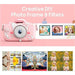 SAMA Kids Camera, Digital Dual Camera 20MP Camcorder Pink-Camcorder Batteries & Chargers-SAMA-brands-world.ca