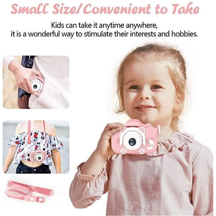 SAMA Kids Camera, Digital Dual Camera 20MP Camcorder Pink-Camcorder Batteries & Chargers-SAMA-brands-world.ca