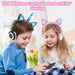 SAMA Kids Unicorn wired headphone with led light up multicolor-Kids Headphones-SAMA-brands-world.ca