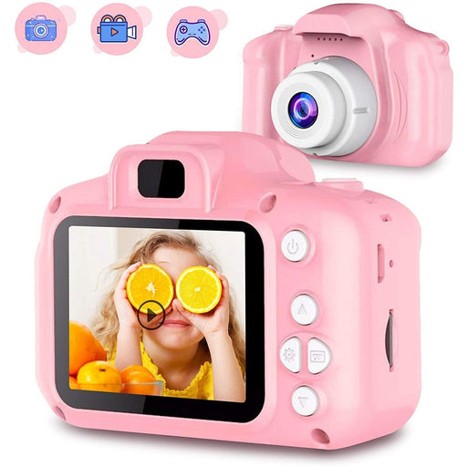 SAMA Kids Video Camera 1080P HD for 3 4 5 6 7 8 Year Old Pink-Camcorder Batteries