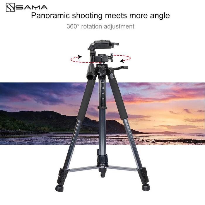 SAMA Lightweight Compact Tripod 61" with Adjustable Legs-Tripods-SAMA-brands-world.ca