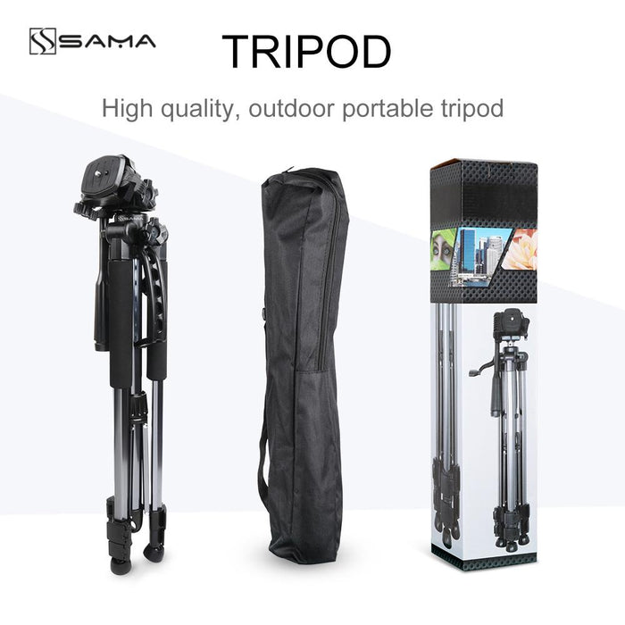 SAMA Lightweight Compact Tripod 61" with Adjustable Legs-Tripods-SAMA-brands-world.ca