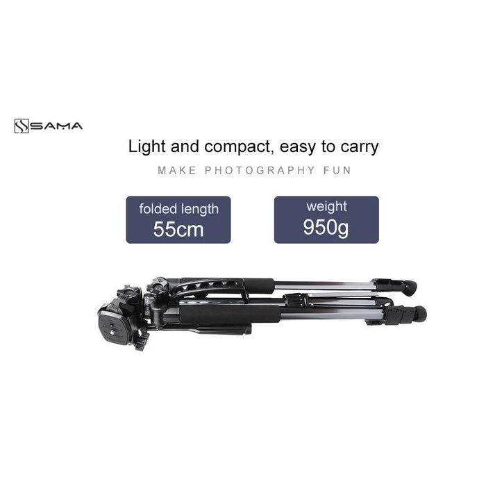 SAMA Lightweight Compact Tripod 61" with Adjustable Legs-Tripods-SAMA-brands-world.ca