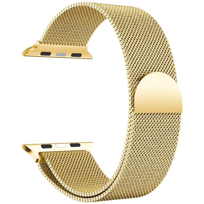 SAMA Magnetic Milanese Loop Stainless Steel Watch Bands 38/40mm For iWatch Series 5 4 3 2 1 Gold-Apple Watch Bands & Straps-SAMA-brands-world.ca