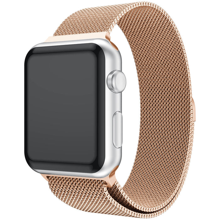 SAMA Magnetic Milanese Loop Stainless Steel Watch Bands 38/40mm For iWatch Series 5 4 3 2 1 Rose Gold-Apple Watch Bands & Straps-SAMA-brands-world.ca