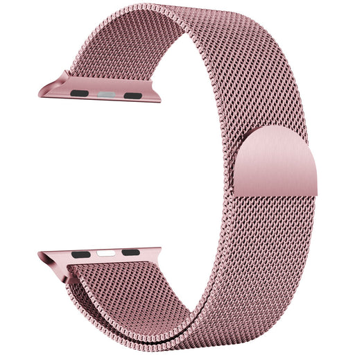 SAMA Magnetic Milanese Loop Stainless Steel Watch Bands 38/40mm For iWatch Series 5 4 3 2 1 Rose Pink-Apple Watch Bands & Straps-SAMA-brands-world.ca