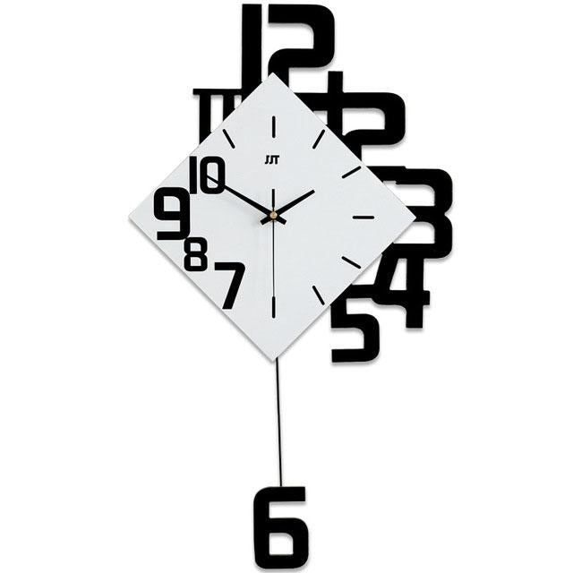SAMA Modern Decorative Wooden Wall Clock, Silent Non-Ticking (50×84CM)-Wall Clock-SAMA-brands-world.ca