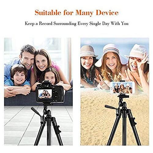 SAMA Professional Black Tripod 50" for Digital Camera DSLR & Smart Phone + Free remote & E Clip-Tripods-SAMA-brands-world.ca