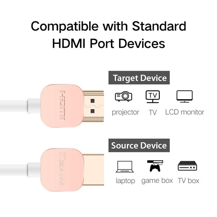 SAMA SA-10202 HDMI Cable V.2.0 support 2k*4K, 30HZ 3M-HDMI Cables-SAMA-brands-world.ca