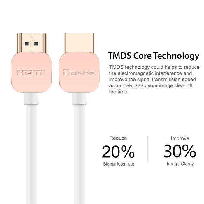 SAMA SA-10202 HDMI Cable V.2.0 support 2k*4K, 30HZ 3M-HDMI Cables-SAMA-brands-world.ca