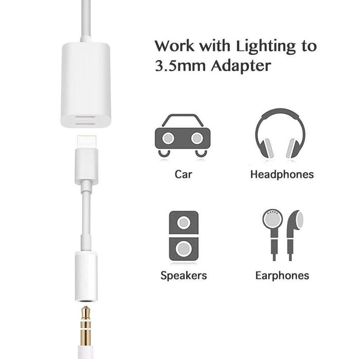 SAMA SA-10223 iPhone 7/8/X Adapter & Splitter, Dual Lightning Audio & Charge Adapter-Adapters-SAMA-brands-world.ca