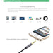 SAMA SA-20705 3. 5mm AUX Spring Car Cable 2M, With Call Function-Audio Cables-SAMA-brands-world.ca