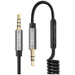 SAMA SA-20705 3. 5mm AUX Spring Car Cable 2M, With Call Function-Audio Cables-SAMA-brands-world.ca
