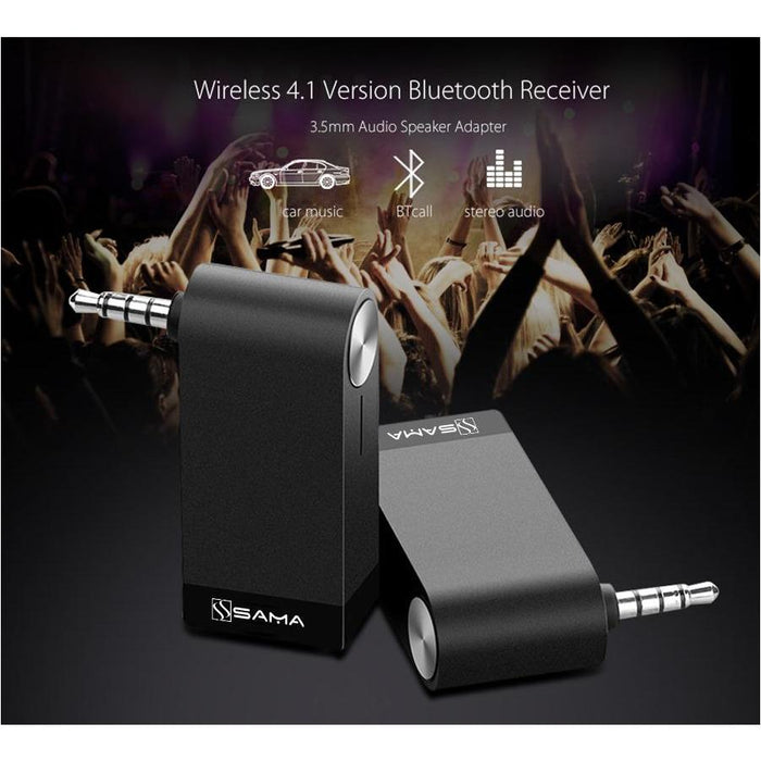 SAMA SA-50202Pro Wireless Bluetooth 4.1 Music Audio Receiver Adapter with Mic & battery-In-Car Bluetooth-SAMA-brands-world.ca