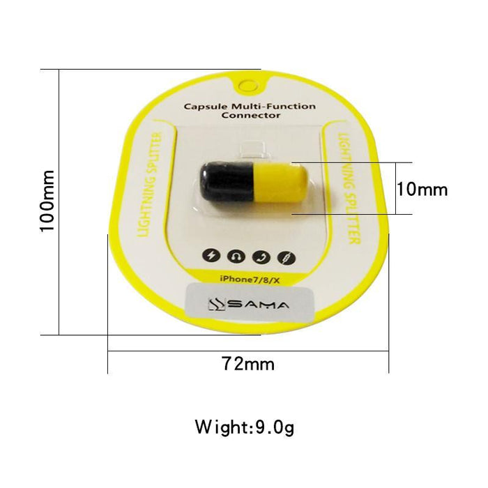 SAMA SA-GW621 	High quality 2 in 1 audio and charge splitter(capsule adapters)-Adapters-SAMA-brands-world.ca