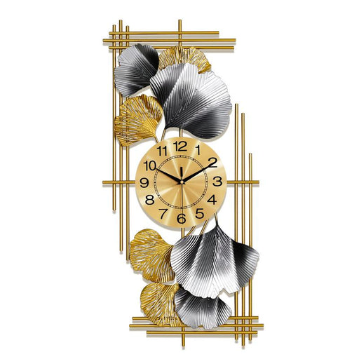 SAMA Wall Clock, Handmade Grey leaf High Quality Fashion style design-Wall Clock-SAMA-brands-world.ca