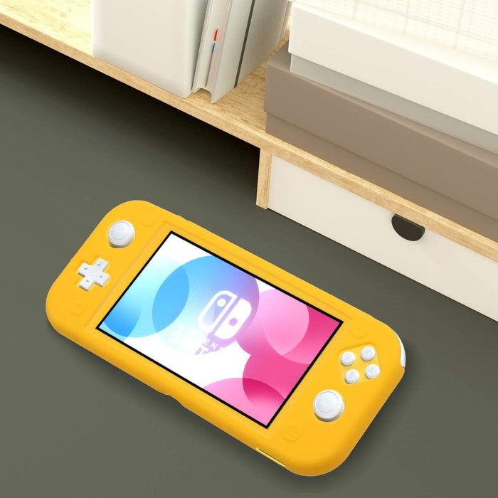 Silicone Case for Nintendo Switch Lite (Yellow) Yellow-Nintendo Switch Skins, Faceplates & Cases-HRATFUN-brands-world.ca