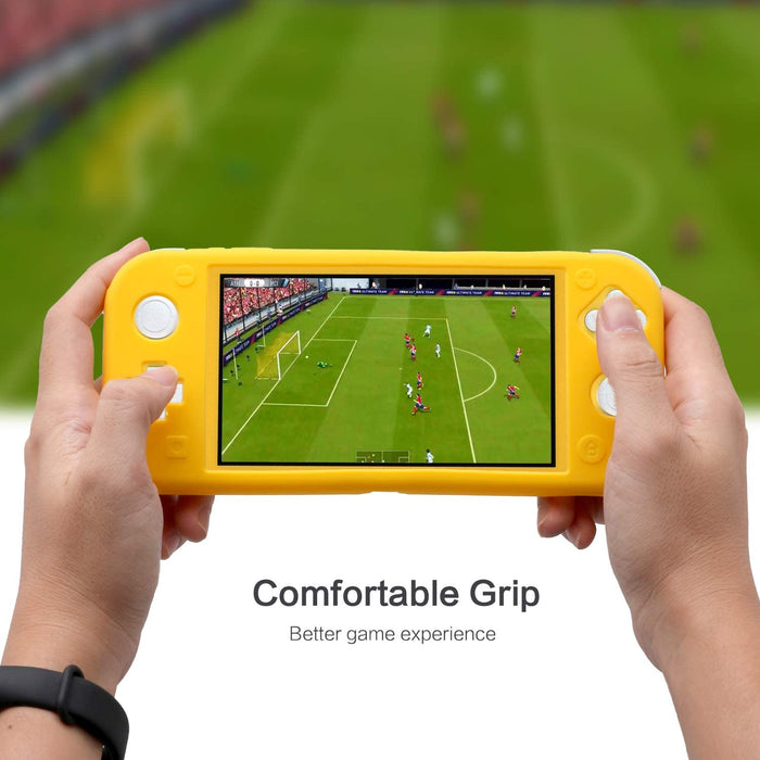 Silicone Case for Nintendo Switch Lite (Yellow) Yellow-Nintendo Switch Skins, Faceplates & Cases-HRATFUN-brands-world.ca