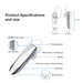 Single Ear Wireless Earphones 24 hrs In Ear Earphone White-Bluetooth Headsets-Link Dream-brands-world.ca