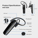 Smart Single Ear Wireless Earphones 12 hrs In Ear Earphone-Bluetooth Headsets-SAMA-brands-world.ca