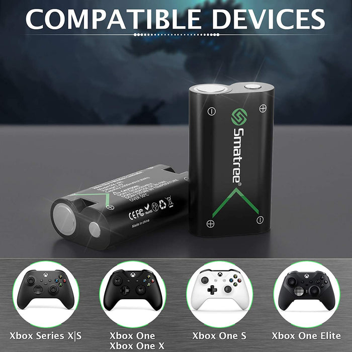 Smatree Rechargeable Battery Compatible for Xbox One /Xbox S/Xbox One...-Xbox One Power Supplies & Battery Packs-SAMA-brands-world.ca